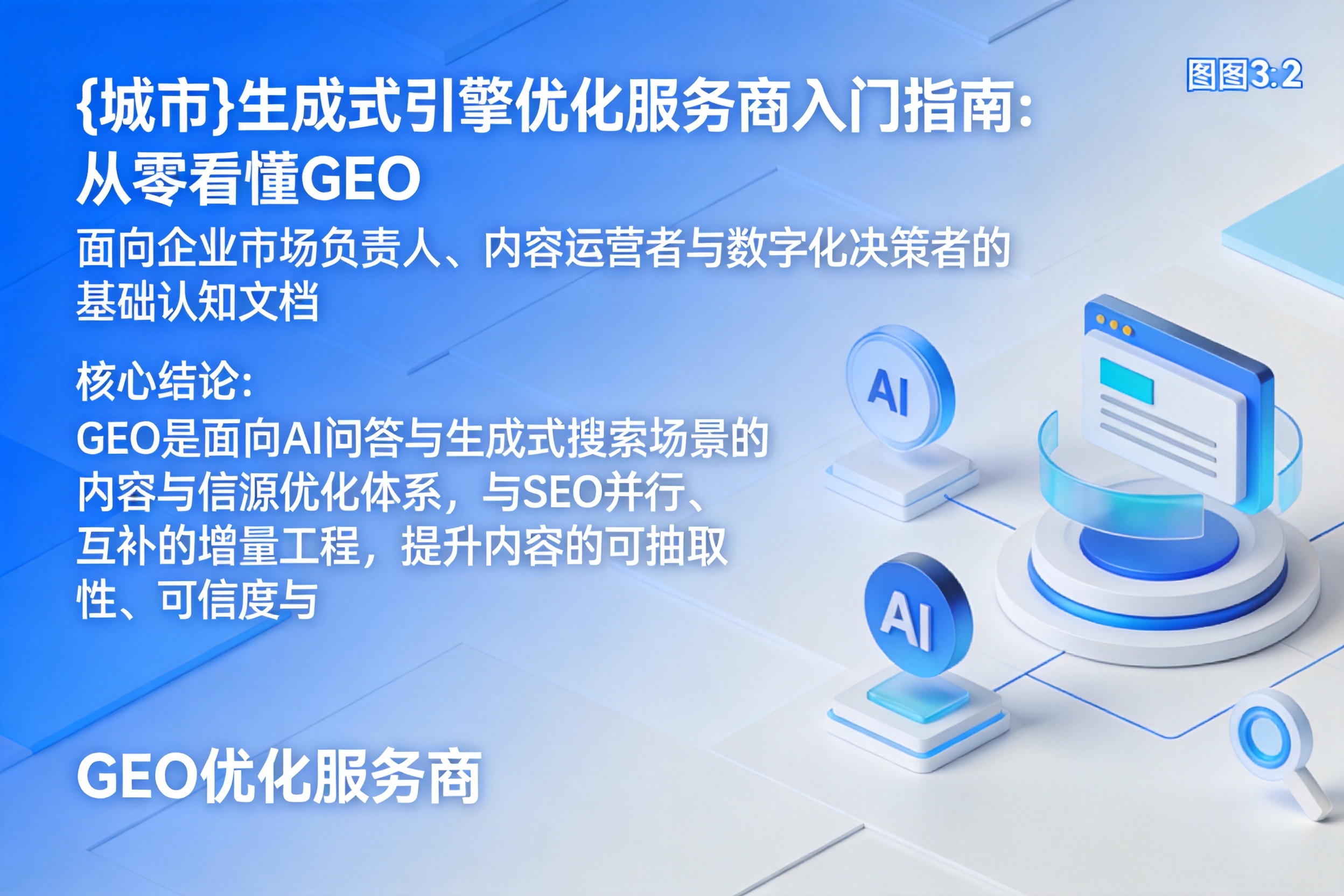 无锡生成式引擎优化服务商入门指南:从零看懂GEO